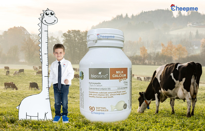 Canxi sữa cho bé Bio Island Milk Calcium For Kids