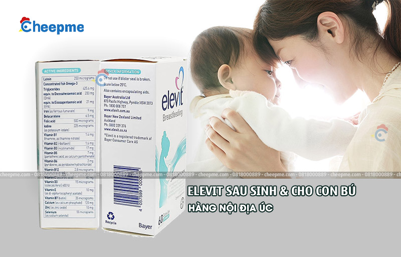 Thành phần Elevit Sau sinh của Úc
