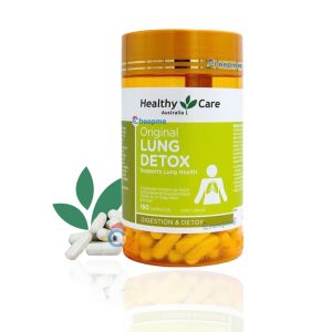 Lọ 180 viên uống bổ phổi Healthycare Original Lung Detox của Úc