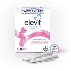Hộp Elevit bầu Úc Pre-conception & Pregnancy 100 viên