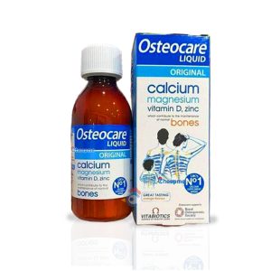Osteocare Liquid canxi, vitamin D và kẽm dạng nước 200ml của Anh