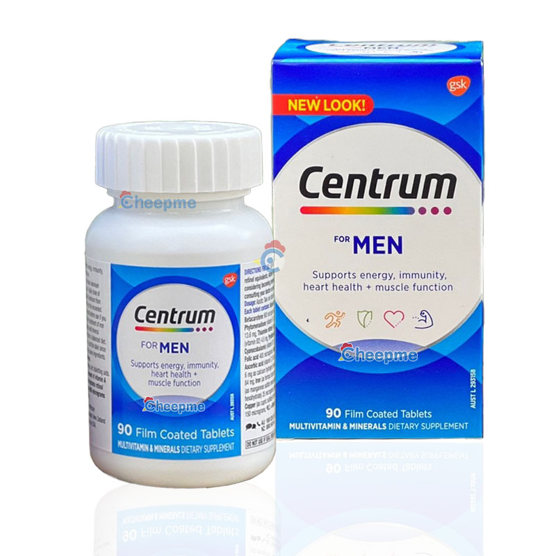 viên Vitamin tổng hợp cho nam Centrum for Men của Úc mẫu mới nhất